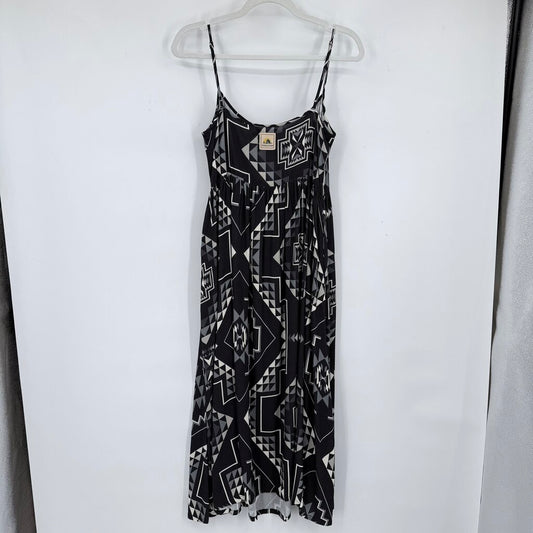 women Pendleton NWT Geometric Print Black/Gray Dress XS