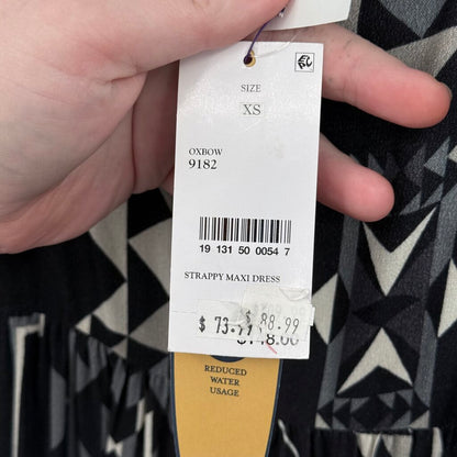 women Pendleton NWT Geometric Print Black/Gray Dress XS