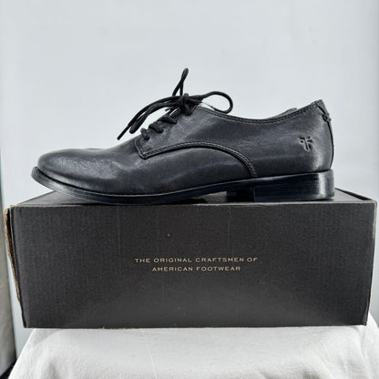 women Frye Leather Oxfords Black Shoes 8M