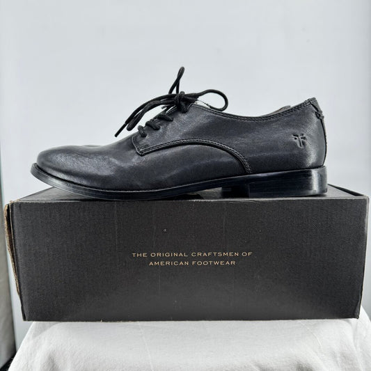 women Frye Leather Oxfords Black Shoes 8M