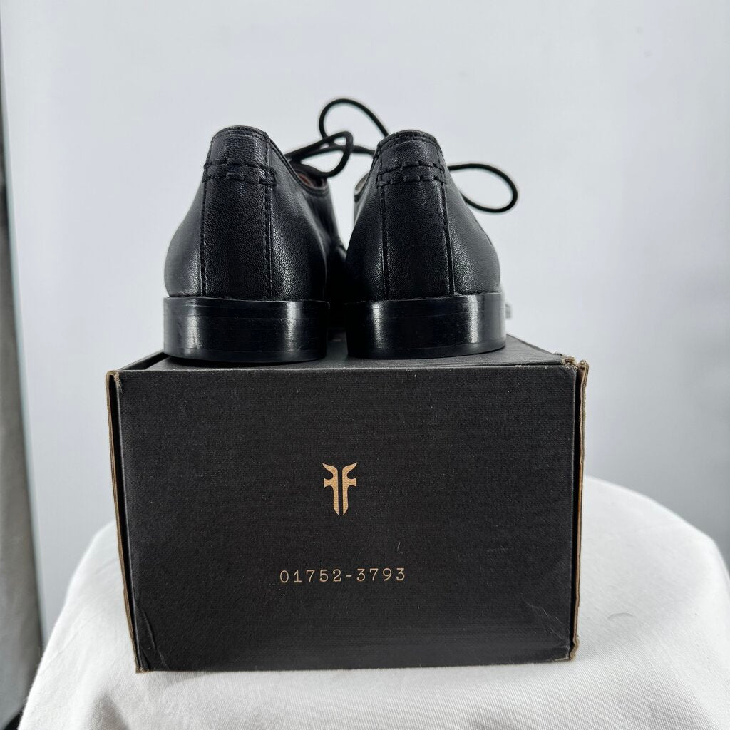 women Frye Leather Oxfords Black Shoes 8M