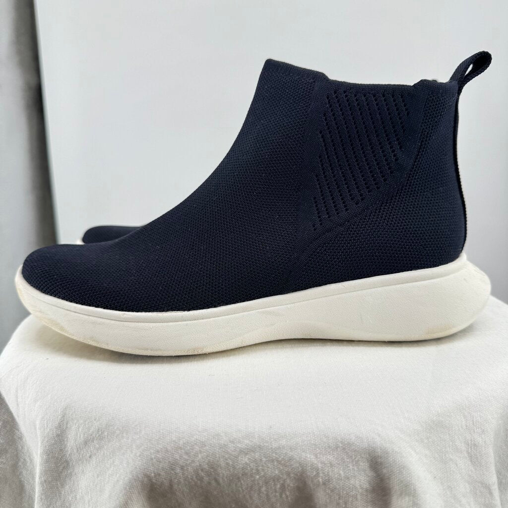 women Vivaia Round-Toe Slip-On Sneaker Boots Navy Blue Shoes 39/8.5