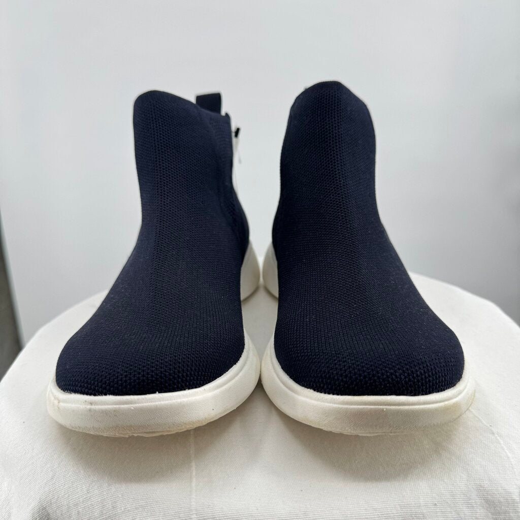 women Vivaia Round-Toe Slip-On Sneaker Boots Navy Blue Shoes 39/8.5
