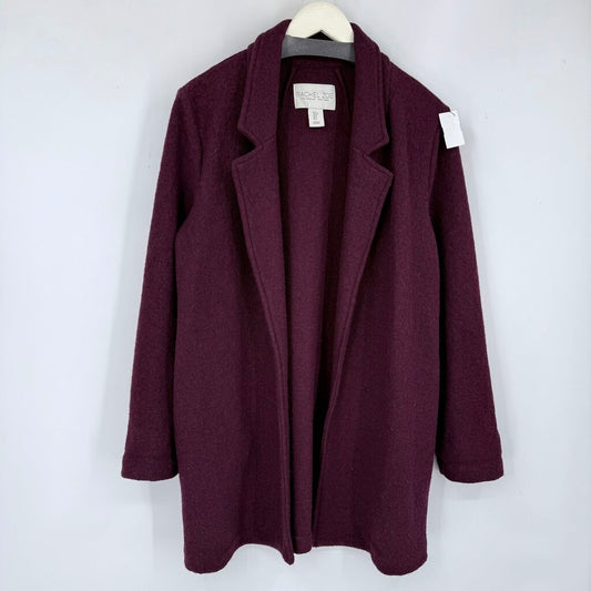 women Rachel Zoe Wool Blend Plum wine Jacket S