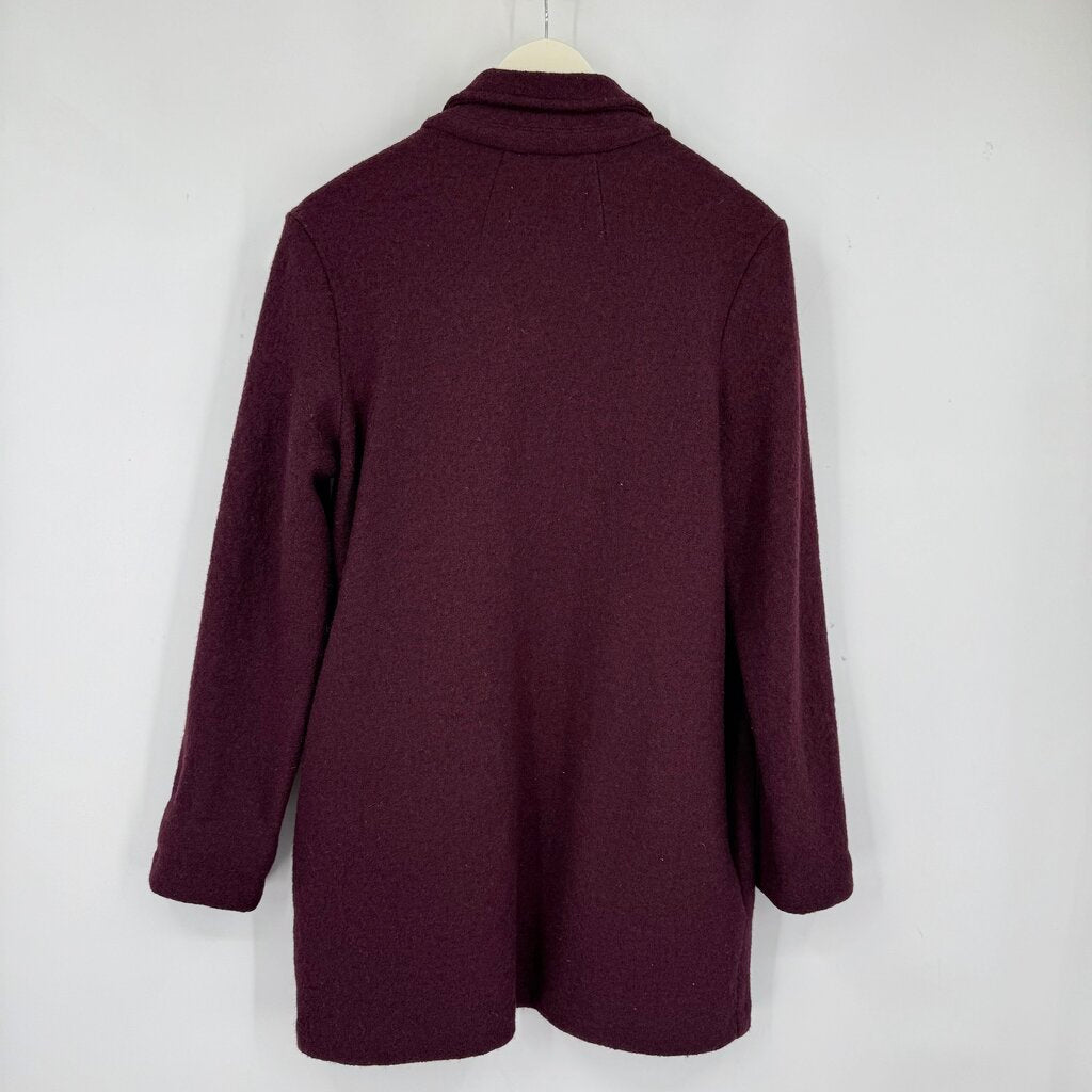 women Rachel Zoe Wool Blend Plum wine Jacket S