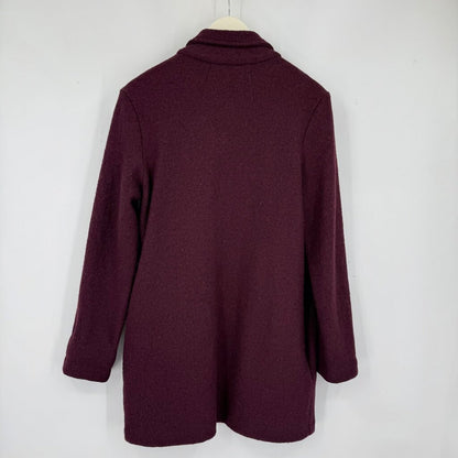 women Rachel Zoe Wool Blend Plum wine Jacket S
