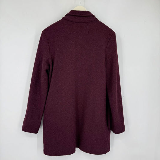 women Rachel Zoe Wool Blend Plum wine Jacket S