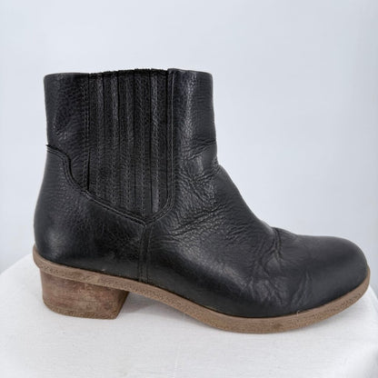 women Dansko Daisie Waterproof Leather Chelsea Boot Black Shoes 38/7.5