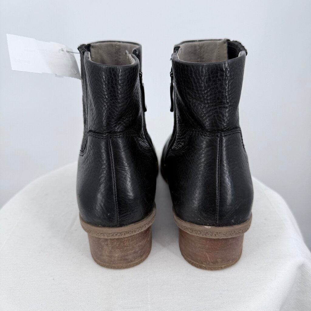 women Dansko Daisie Waterproof Leather Chelsea Boot Black Shoes 38/7.5
