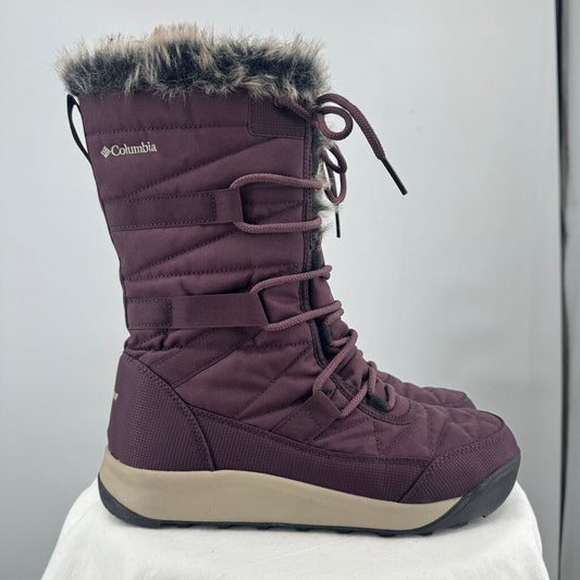 women Columbia Minx IV Winter Boots Moonvista Plum Shoes 10