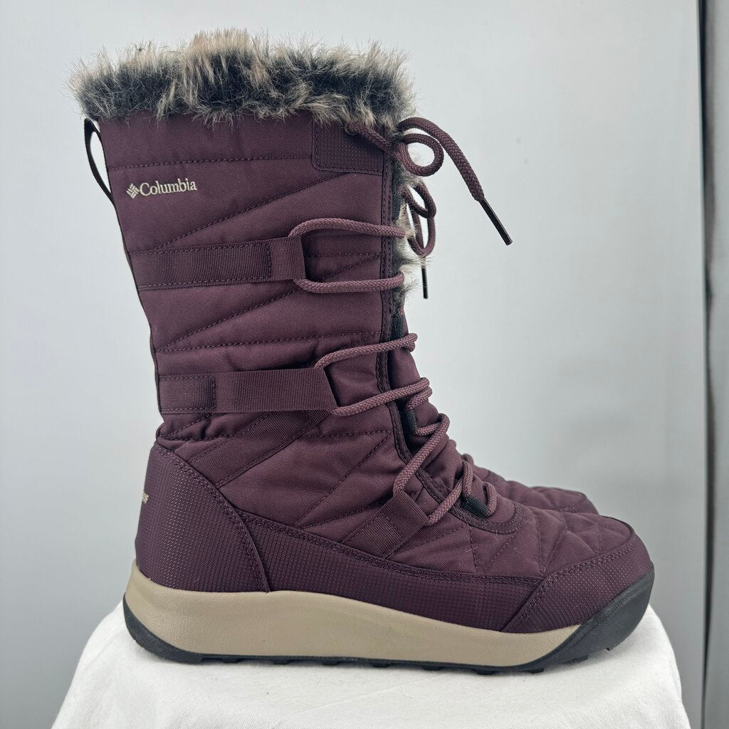 women Columbia Minx IV Winter Boots Moonvista Plum Shoes 10
