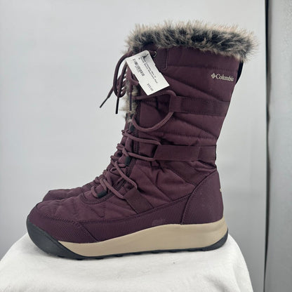 women Columbia Minx IV Winter Boots Moonvista Plum Shoes 10