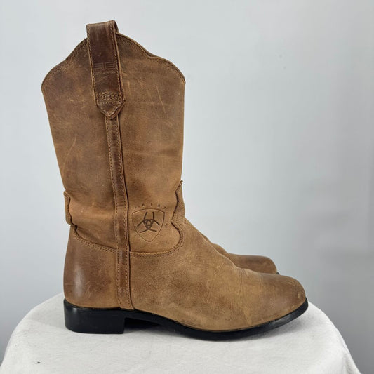 women Ariat Heritage Roper Western Boot Tan Shoes 6