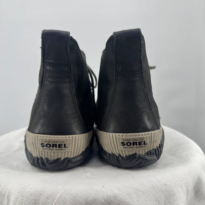 women Sorel Out N' About Plus Waterproof Duck Boot Black Shoes 11
