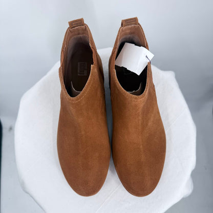 women Fit Flop NWOT Super Chelsea Suede Boots Caramel Shoes 7