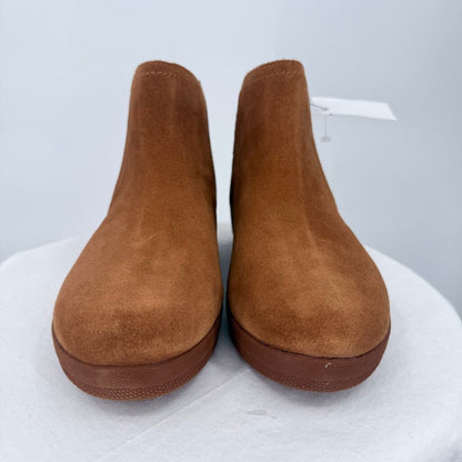women Fit Flop NWOT Super Chelsea Suede Boots Caramel Shoes 7