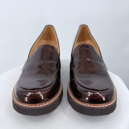 women Naturalizer Cabaret Platform Lug Sole Loafers Bronze Shoes 8