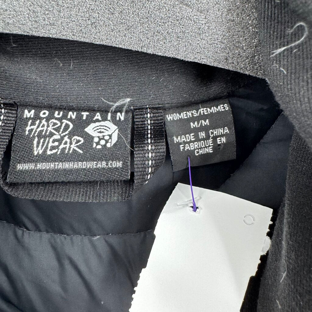 women Mountain Hardwear Down Puffer Gray Jacket M