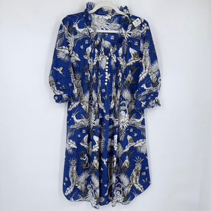 women At Last... Cotton Annabel Tunic Royal Blue Multi Dress 8