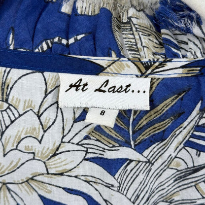 women At Last... Cotton Annabel Tunic Royal Blue Multi Dress 8