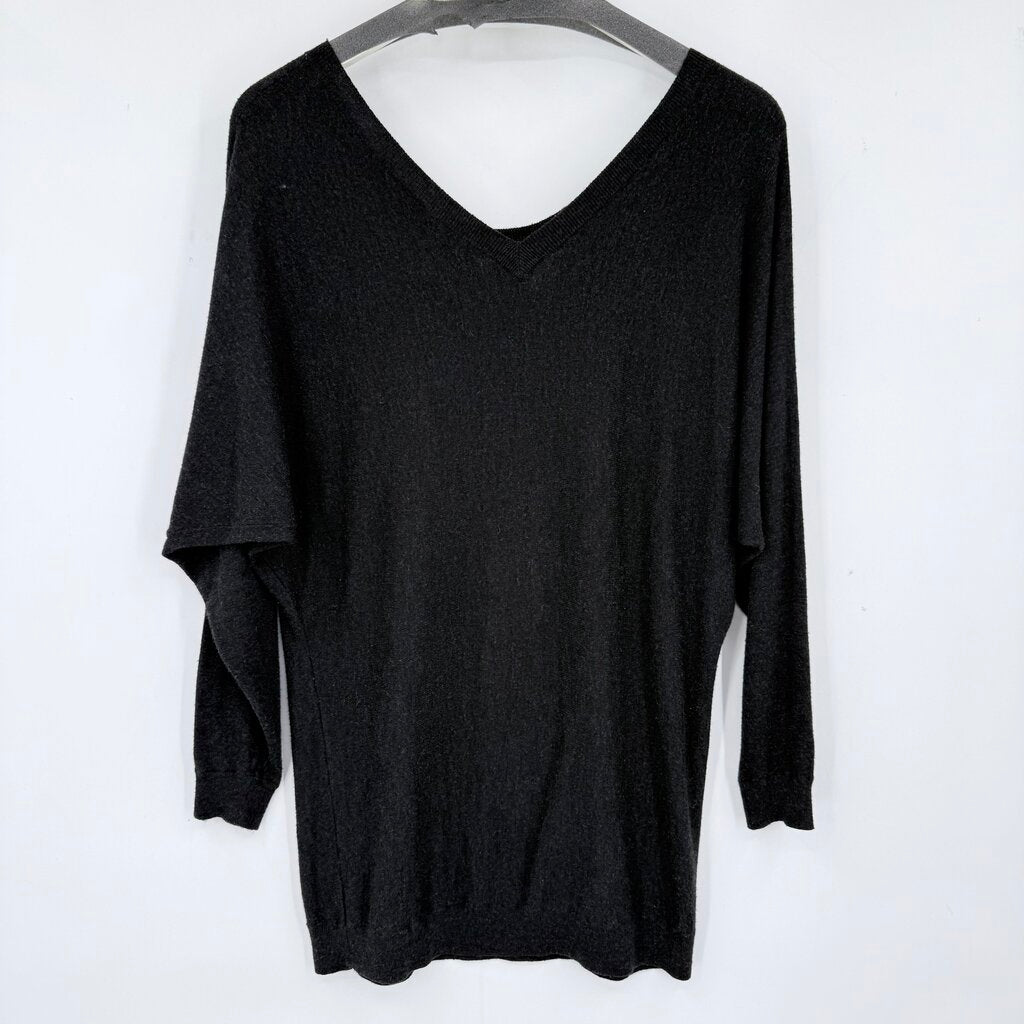 women Vince Rayon Blend Dolman Sleeve Charcoal Sweater S