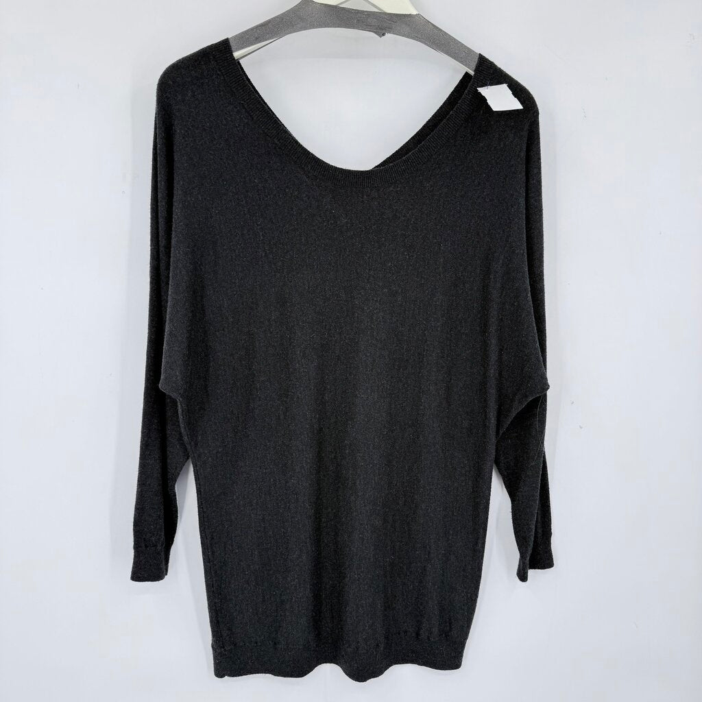 women Vince Rayon Blend Dolman Sleeve Charcoal Sweater S