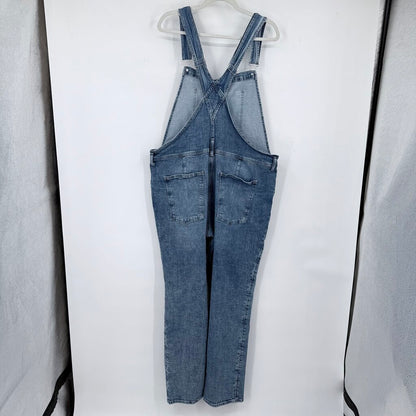 women Silver Baggy Overalls Blue Jumpsuit/Romper XL
