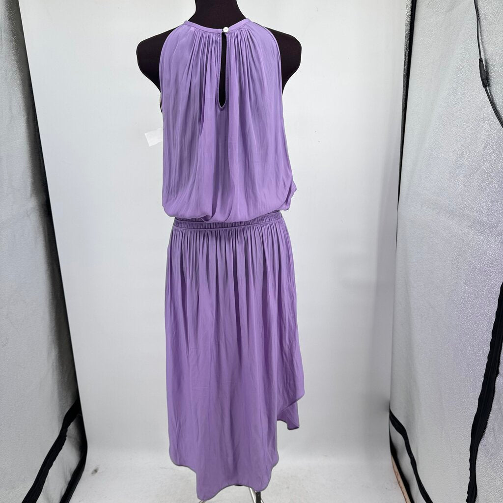 women Ramy Brook Audrey Smocked Waist Sleeveless Midi MSRP $425 Lavender Purple Dress S