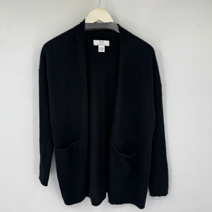 women M Magaschoni Cashmere Cardigan Black Sweater S