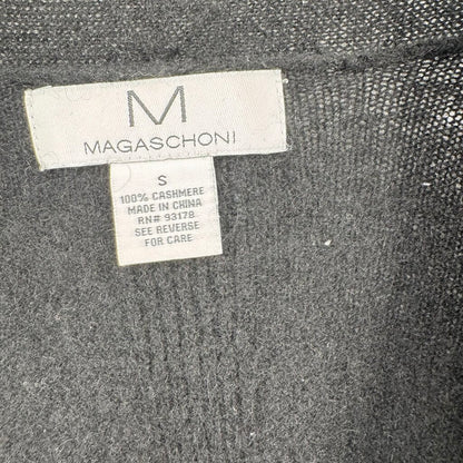 women M Magaschoni Cashmere Cardigan Black Sweater S