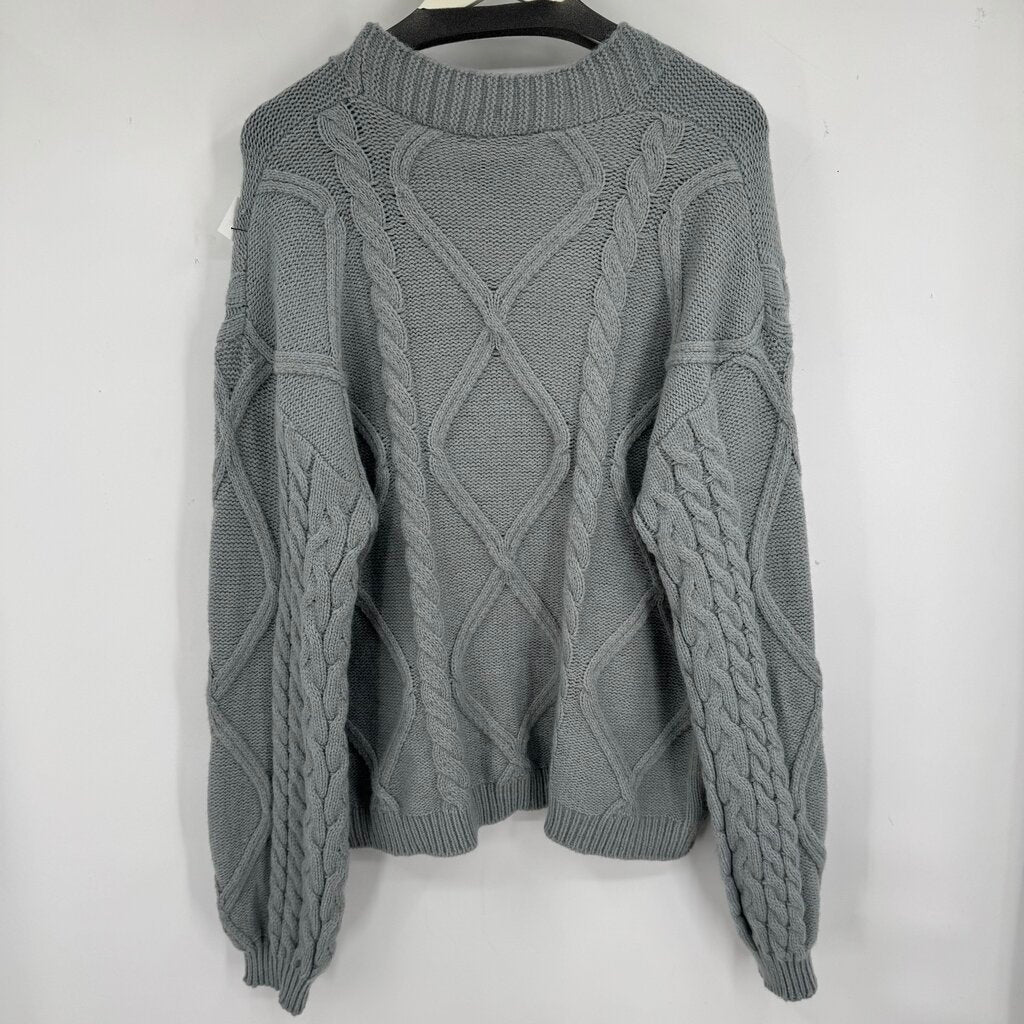 women The Tortured Poets Department TTPD Taylor Swift Cardigan Dusty Blue Sweater XL/2X