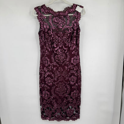 women Tadashi Sequined Cocktail Wine Dress 6