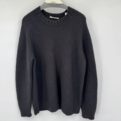 men Everlane Merino Blend Cloud Crew Black Sweater M
