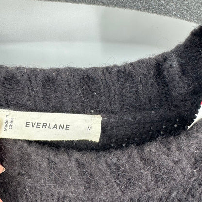 men Everlane Merino Blend Cloud Crew Black Sweater M