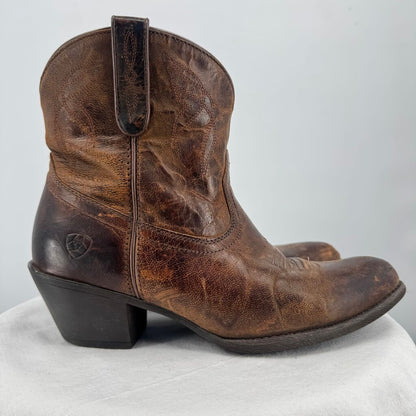 women Ariat Darlin Western Boots Brown Shoes 9B