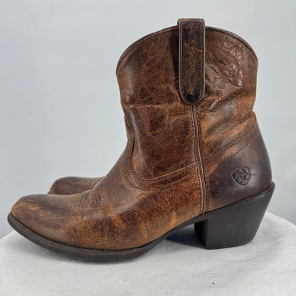 women Ariat Darlin Western Boots Brown Shoes 9B
