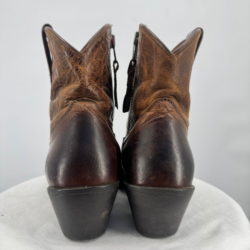 women Ariat Darlin Western Boots Brown Shoes 9B