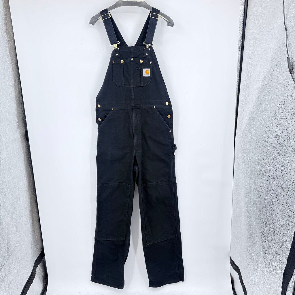 men Carhartt Overalls Black Jumpsuit/Romper 34x34
