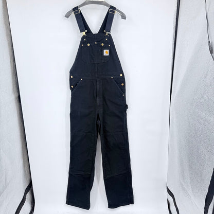 men Carhartt Overalls Black Jumpsuit/Romper 34x34