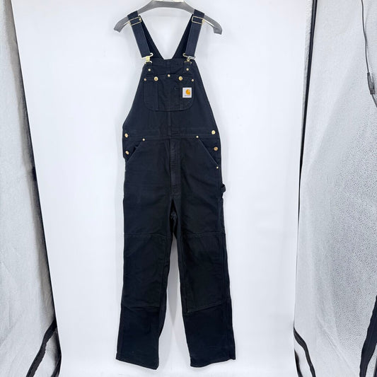 men Carhartt Overalls Black Jumpsuit/Romper 34x34
