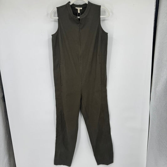women Eileen Fisher NWOT Zip-Front Jumpsuit Olive Jumpsuit/Romper XXS
