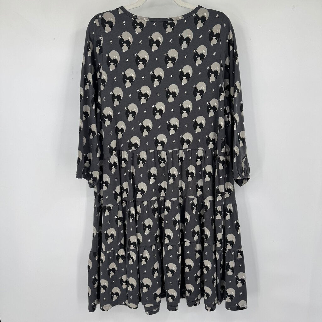 women Mata Traders NWT Bellini Long Sleeve Vase Cluster Graphite Dress XL