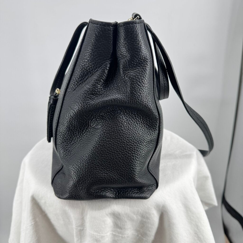 women Kate Spade Chester Street Allyn Leather Tote Black Purse