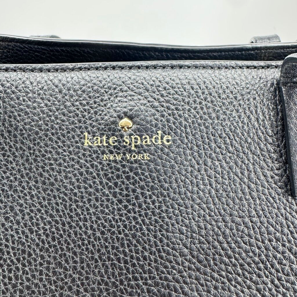 women Kate Spade Chester Street Allyn Leather Tote Black Purse