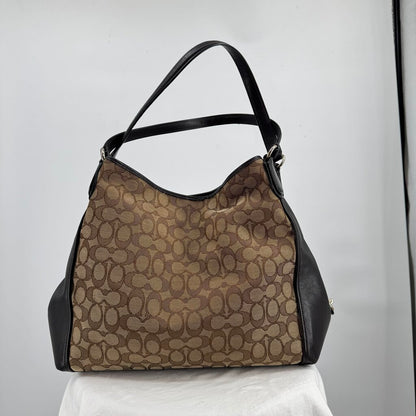 women Coach Edie 31 Shoulder Bag Brown Purse