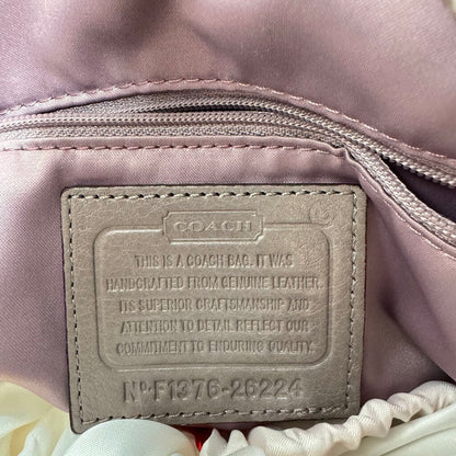 women Coach Madison Phoebe Shoulder Bag Grey Quartz Purse
