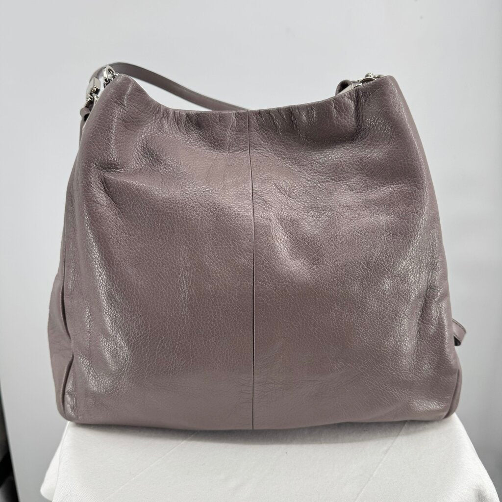 women Coach Madison Phoebe Shoulder Bag Grey Quartz Purse