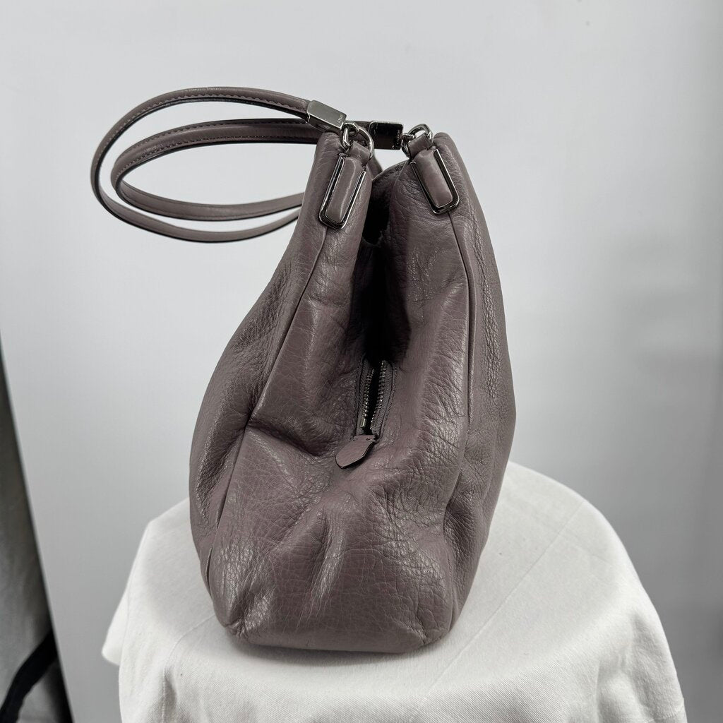women Coach Madison Phoebe Shoulder Bag Grey Quartz Purse