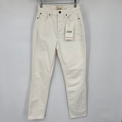 women Sezane NWT Le New Brut Sexy Ecru Jeans FR34/US2