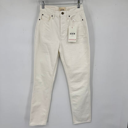 women Sezane NWT Le New Brut Sexy Ecru Jeans FR34/US2